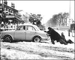 Car in snowdrift