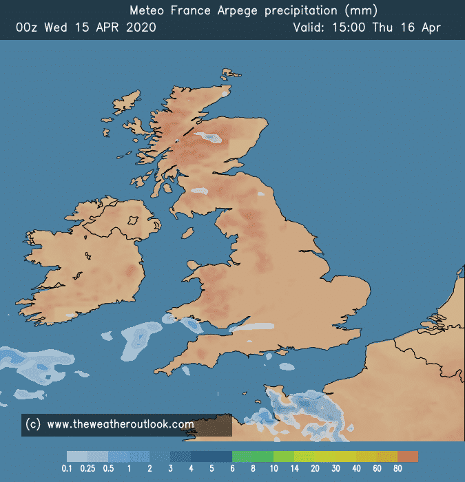Arpege forecast chart 2