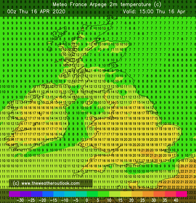 Arpege forecast chart 1