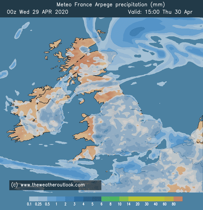 Arpege forecast chart 2