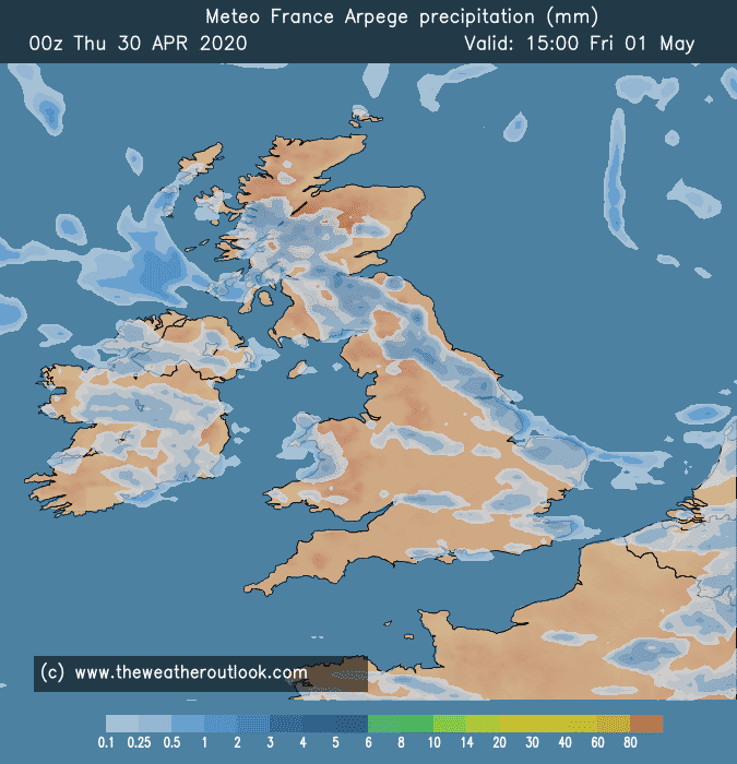 Arpege forecast chart 2