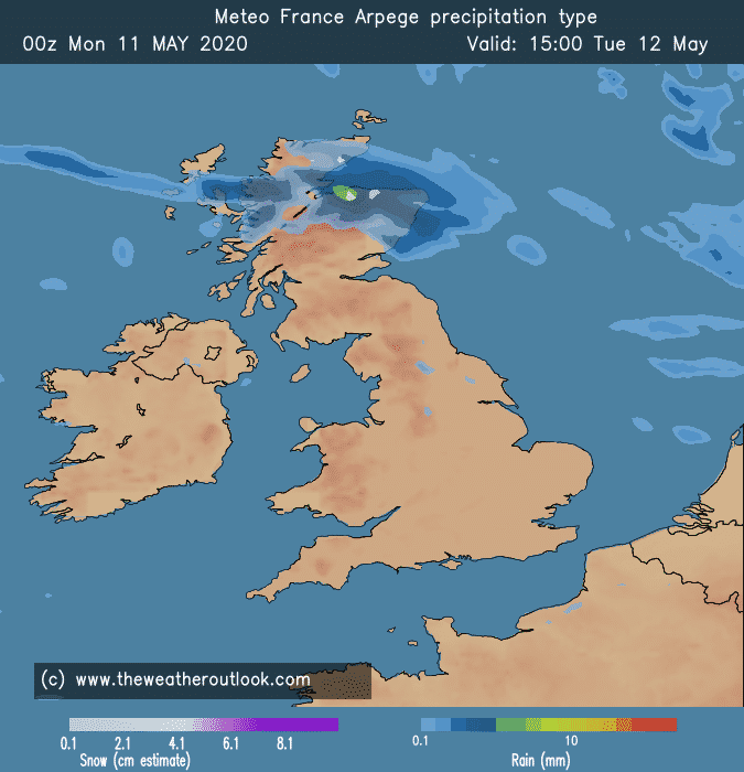 Arpege forecast chart 2