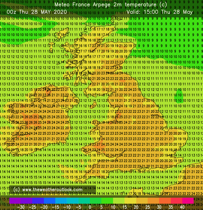 Arpege forecast chart 1