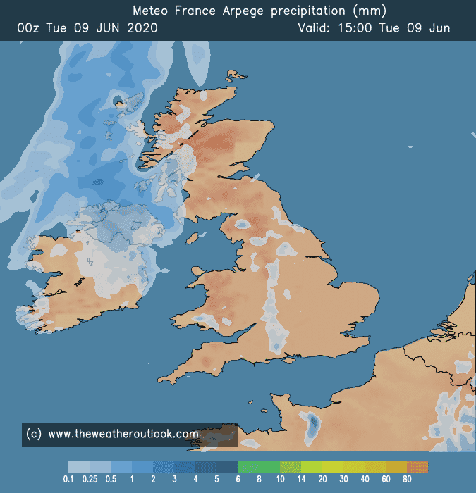Arpege forecast chart 1