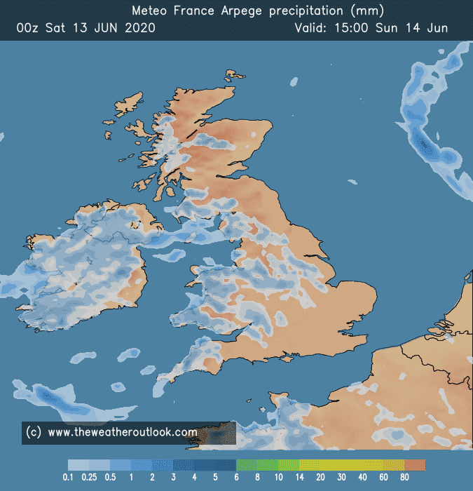 Arpege forecast chart 2