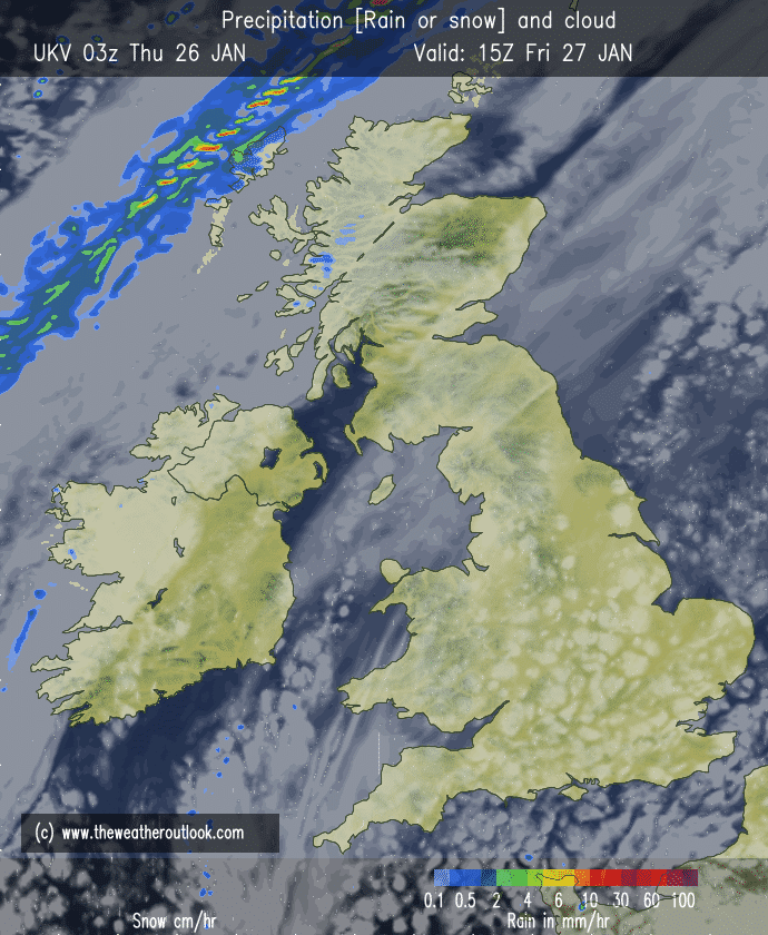 Mostly dry and bright today