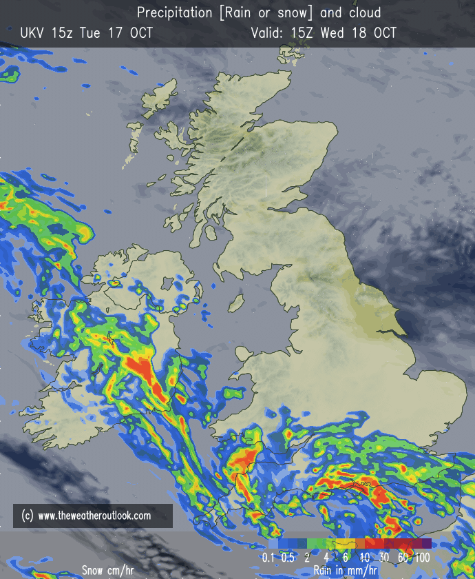 Storm Babet brings strong winds and heavy rain