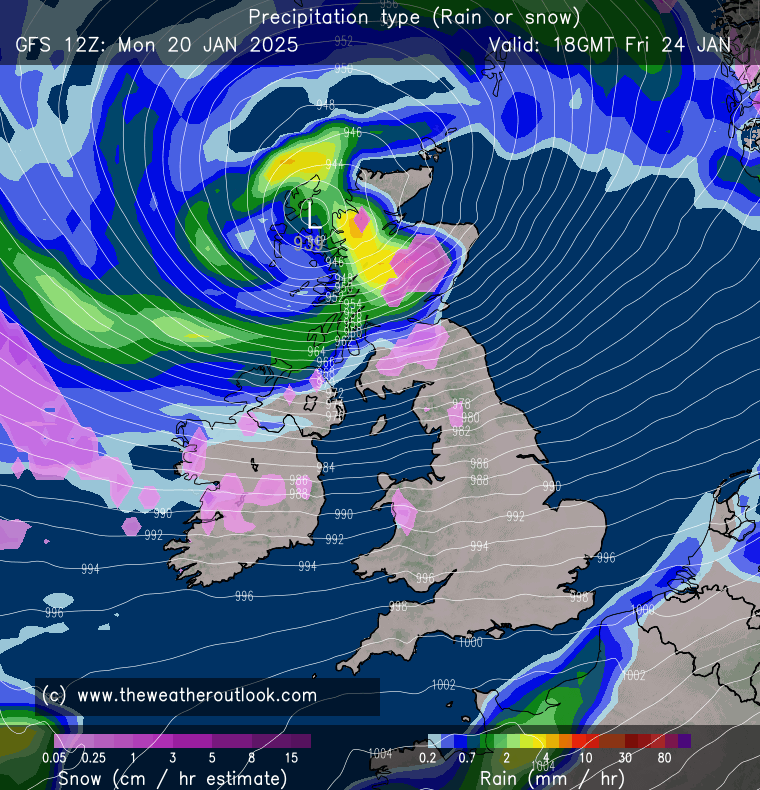 GFS 12Z storm track