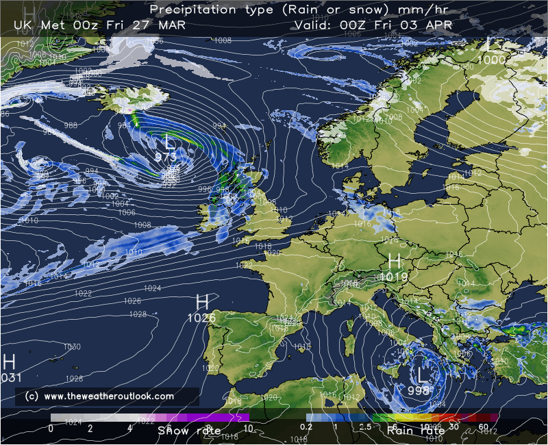 UK Met chart for Good Friday 2026