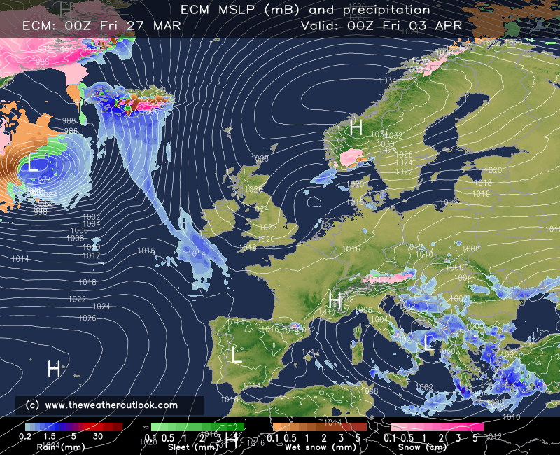 ECMWF IFS chart for Good Friday 2026