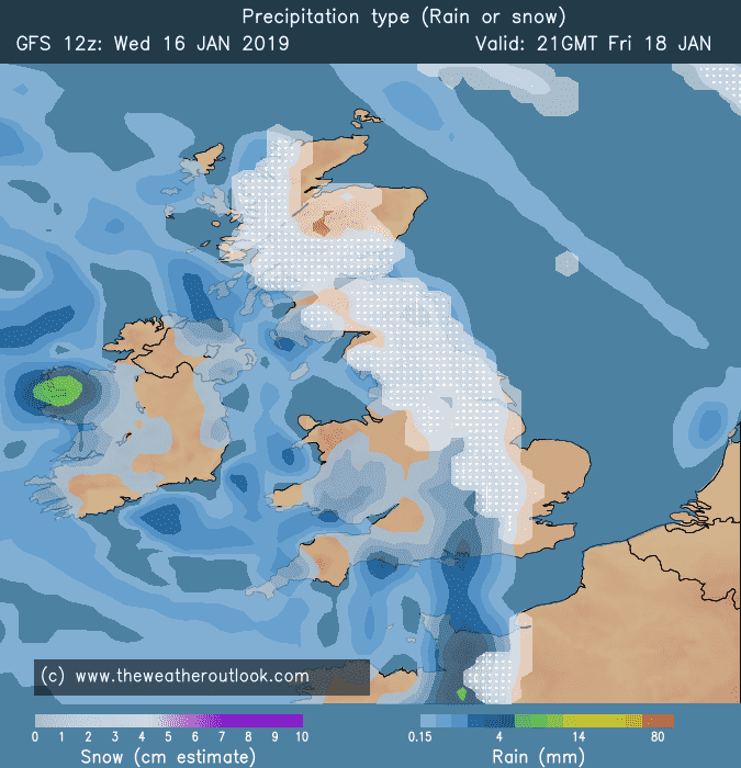 GFS precipitation type