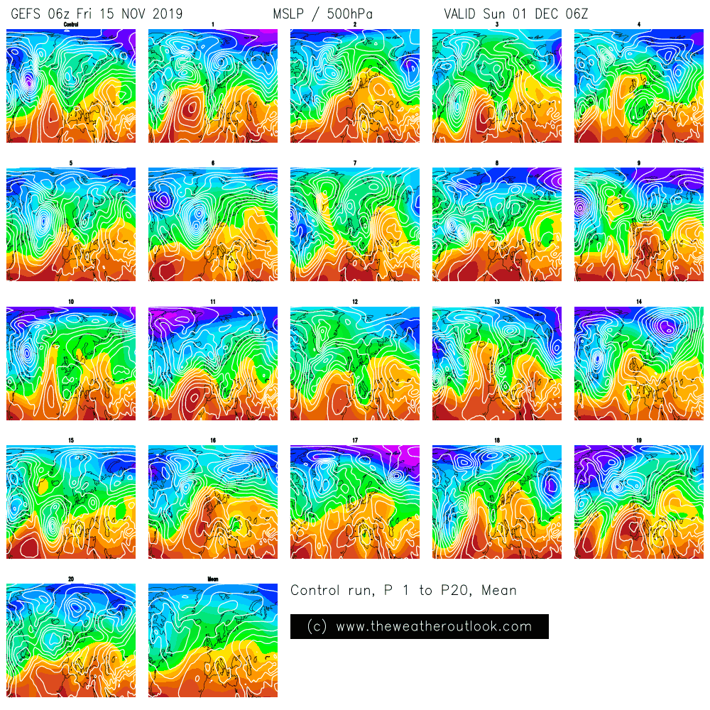 GEFS 06z postage stamps, MSLP and 500hPa heights
