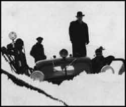 Car in snowdrift