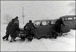 Car in snowdrift