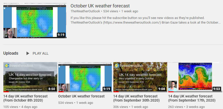 Weather Video Weather forecast videos