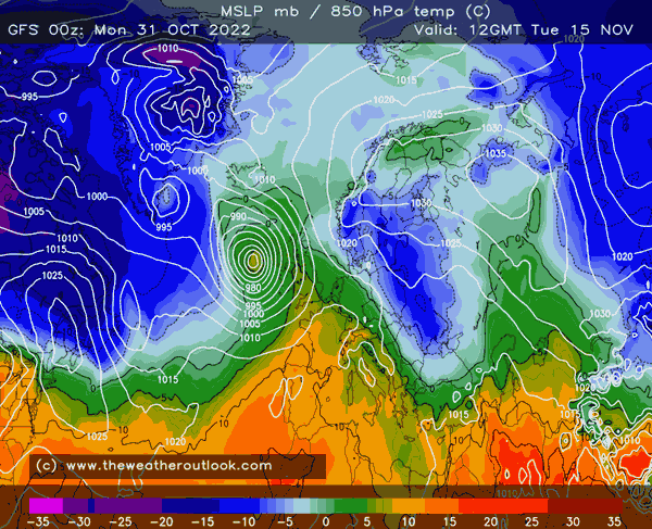GFS 00z deterministic chart