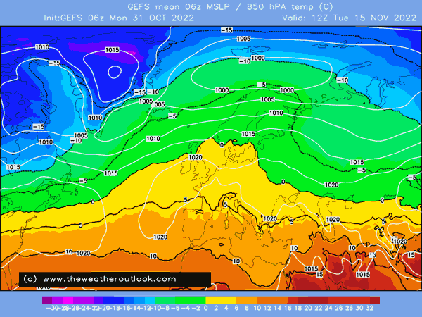 GEFS ensemble mean plot