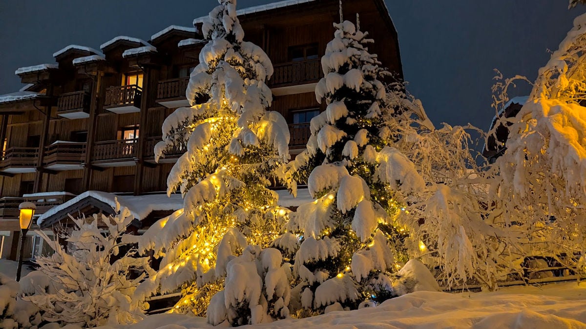 Snow in the alps
