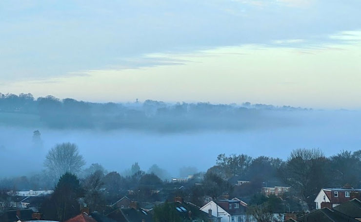 Autumn mist, Berkhamsted, Herts