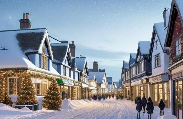 Christmas snow