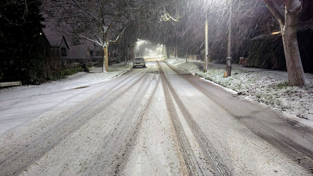 Berkhamsted, snow in January 2025