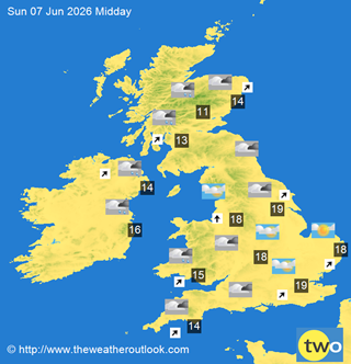 UK weather map