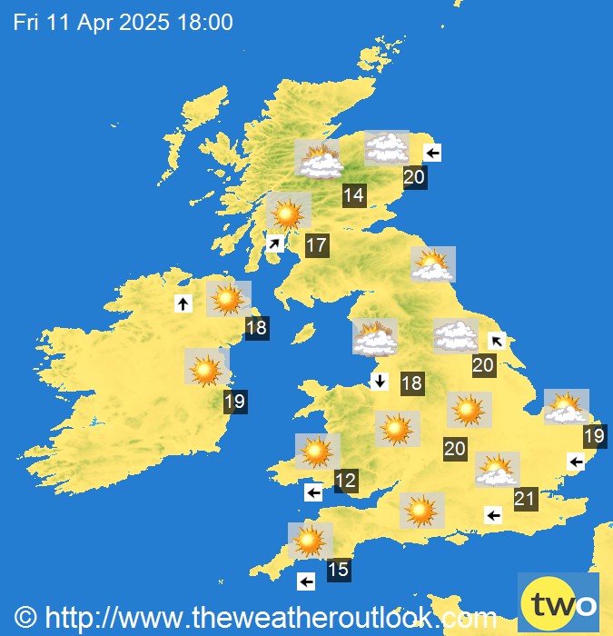 UK weather map