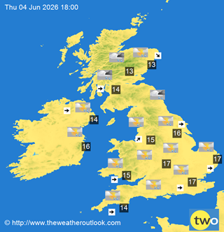 UK weather map