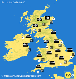 UK weather map