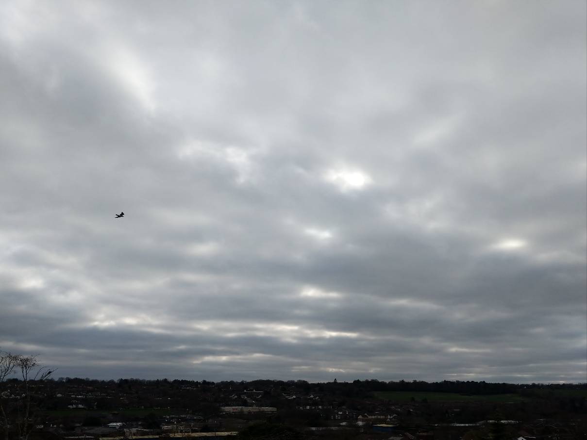 Berkhamsted, Hertfordshire, Mostly overcast. Mild. 12.C. ...