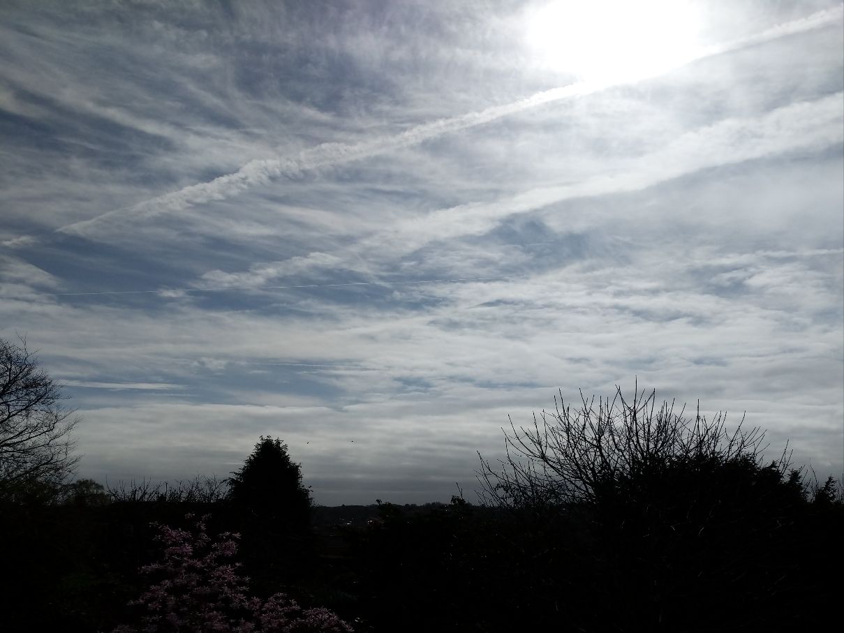 Berkhamsted, Hertfordshire, 11.4C. Bright spells....