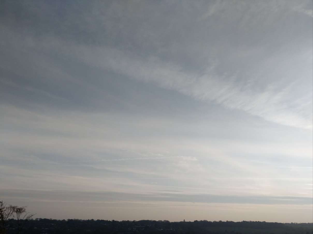 Berkhamsted, Hertfordshire, Fine day. Quite windy. Max temp 14.8C...