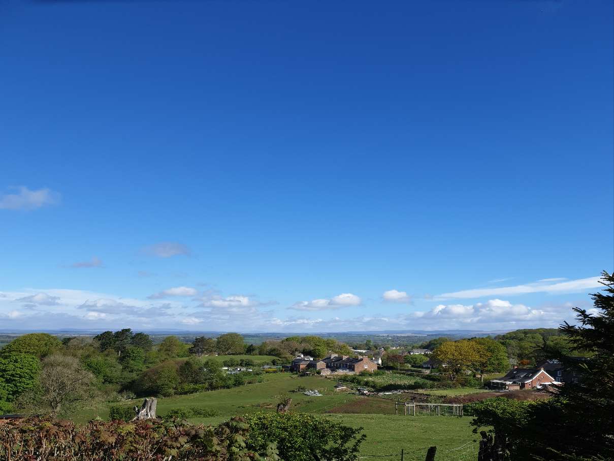 Brampton, Cumbria, Sunny few clouds...