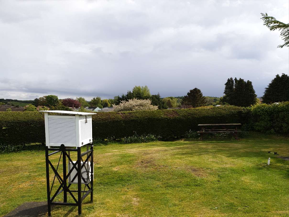 Brampton, Cumbria, Showers developing ...