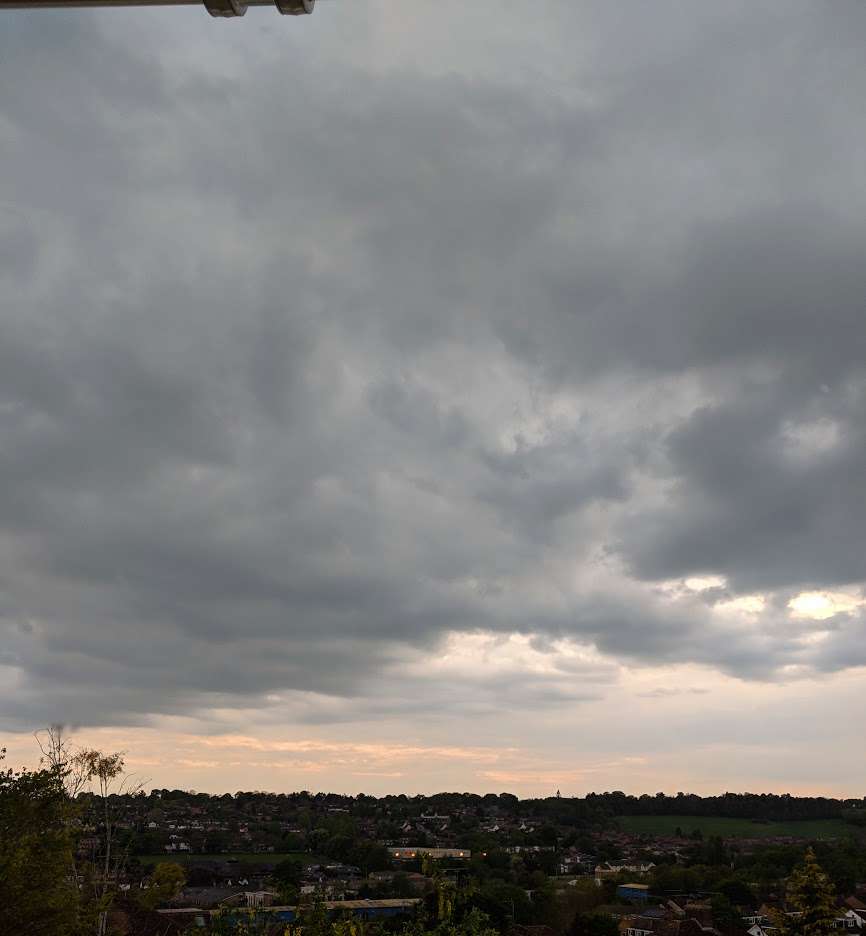 Berkhamsted, Hertfordshire, Overcast. High temp today 16.6C....