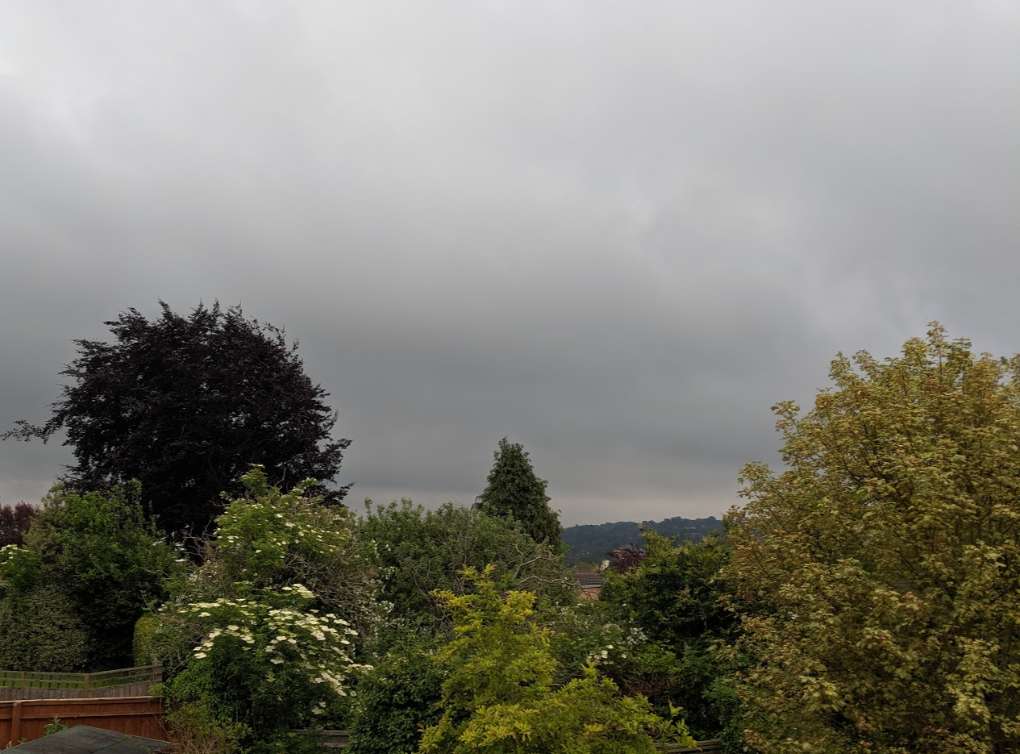 Berkhamsted, Hertfordshire, 0.6mm of rain today, max temp 15.9C....