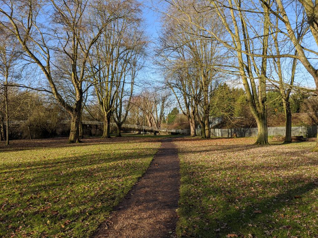 Berkhamsted, Hertfordshire, Sunny winter's day...