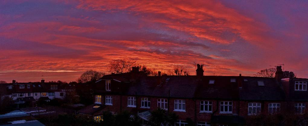Richmond, London, Sunrise 10th Dec 07:30...