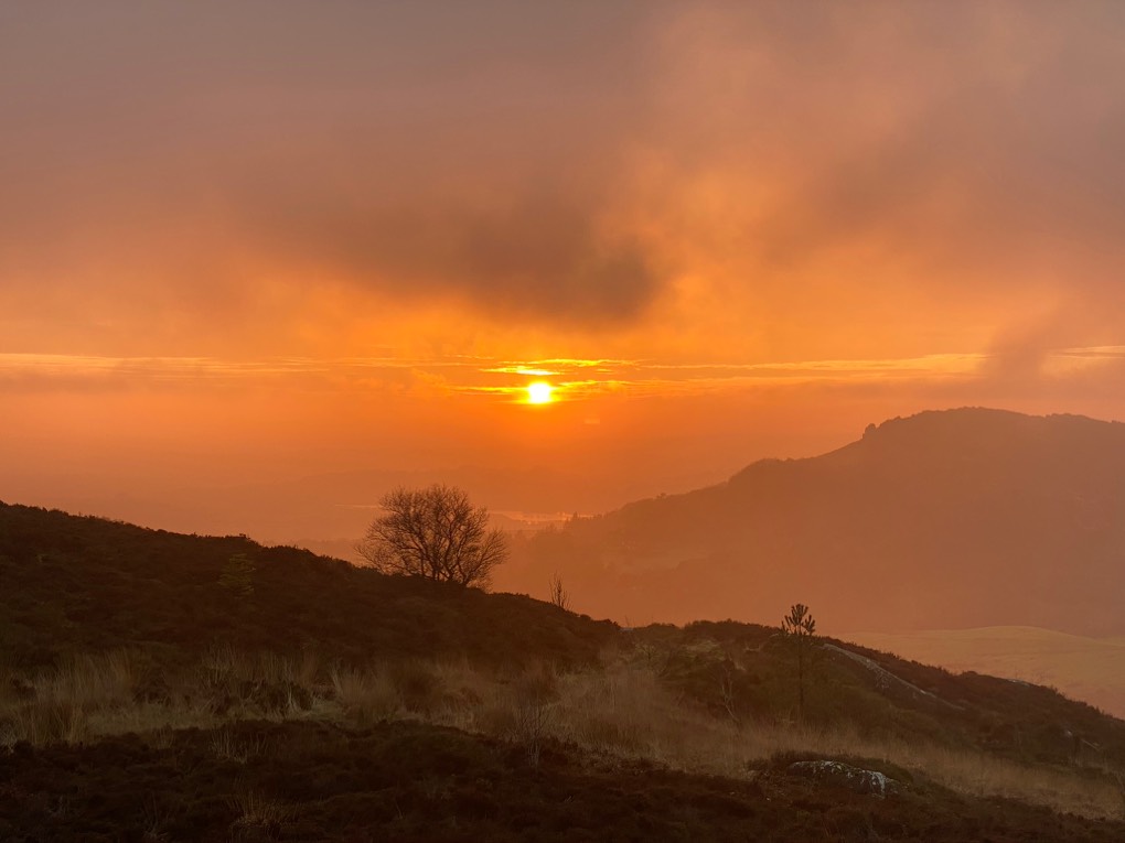 leek, staffordshire, yesterday’s stunning sunset...