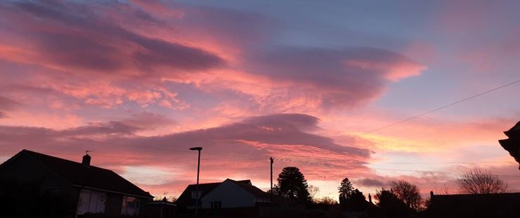 Sunrise, Brampton, sent by Cumbrian Snowman