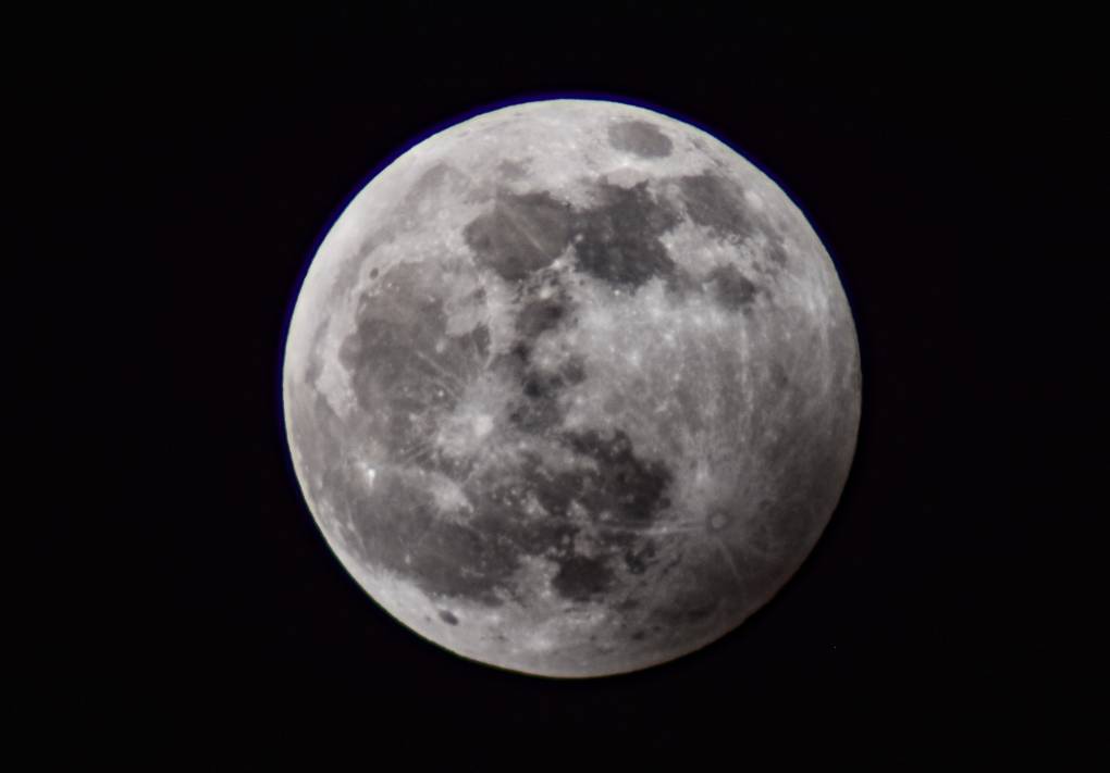 Ipswich, Suffolk, Penumbral moon eclipse from the other night. ...