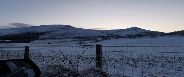 Snow near to Auchterarder,Perthshire. Posted by Uncle Ted