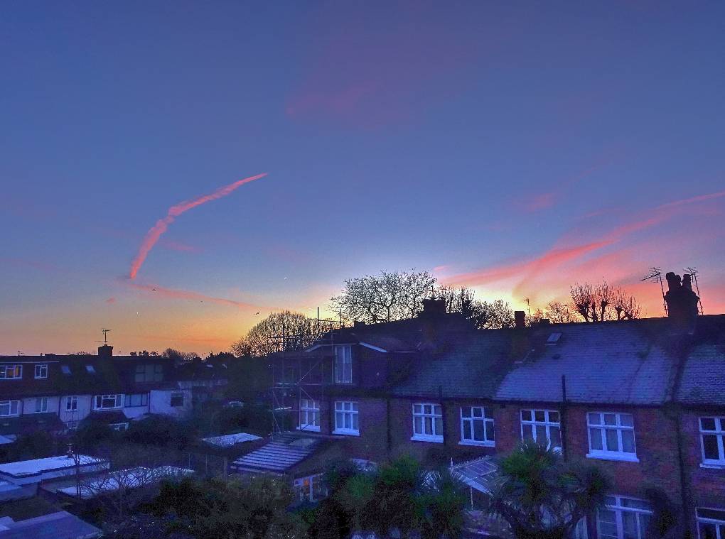 Richmond, London, Frosty sunrise today...