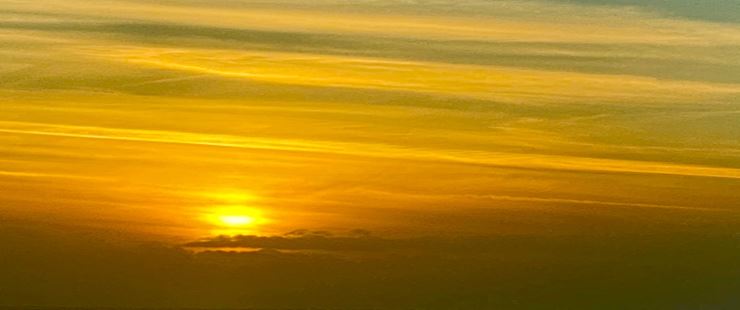 Sunset, near Weymouth, Dorset, sent by DAllison