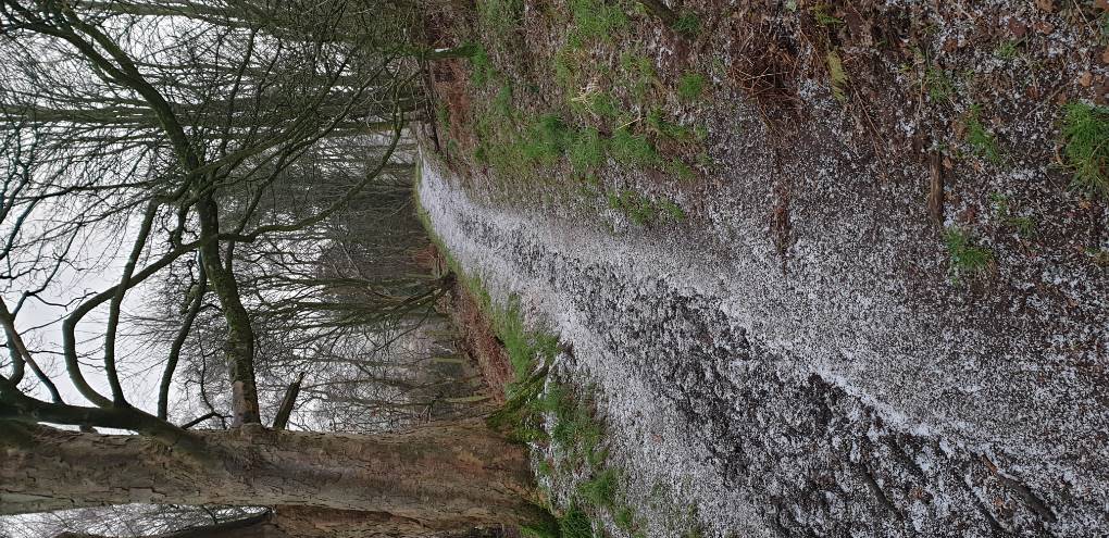 Brampton, Cumbria, Unexpected hail shower...
