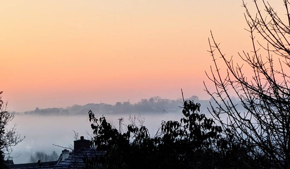 Morning fog in the valley/ Berkhamsted, Hertfordshire,United Kingdom, sent by brian gaze