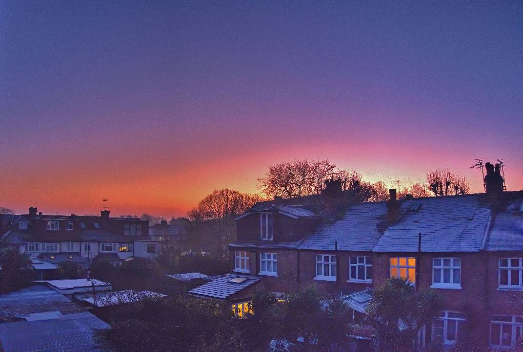 Richmond, London, sunrise 07 Feb 2020...