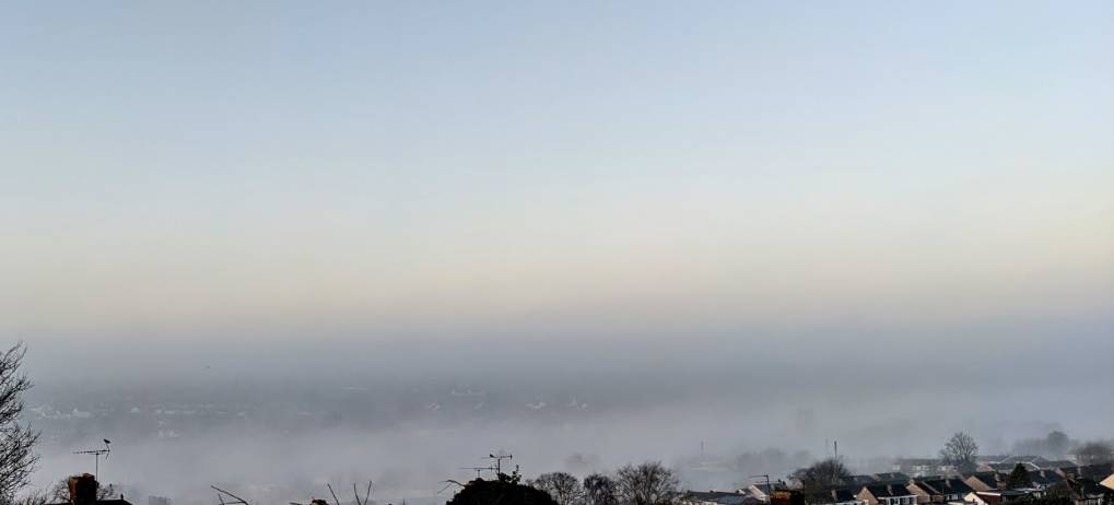 Fog in the valley Berkhamsted, Hertfordshire,United Kingdom, sent by brian gaze