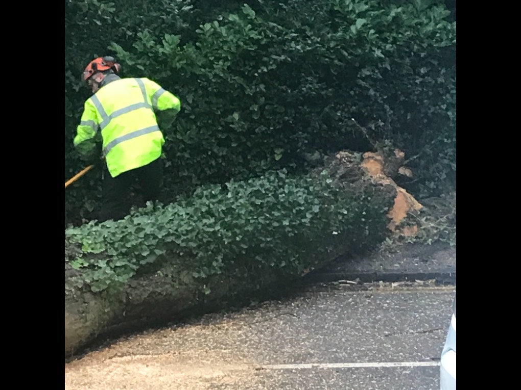 St Albans, Herts, Hatfield Road St Albans closed...