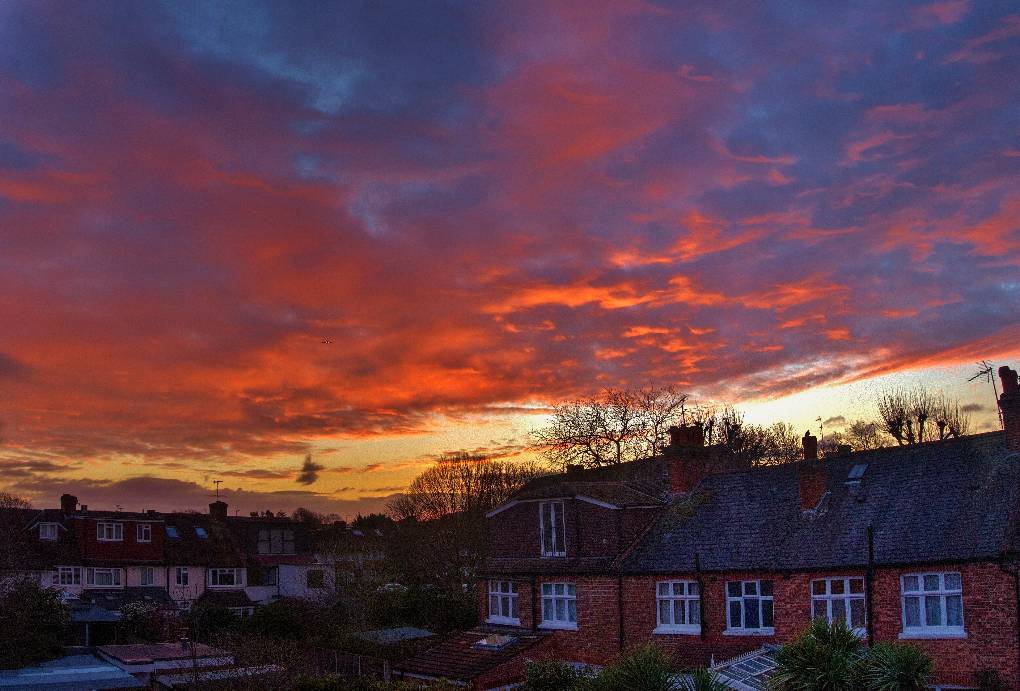 Richmond, London, Today's sunrise at about 06:55...
